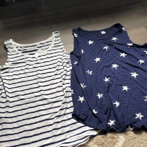 Two Old Navy Luxe Tank Tops